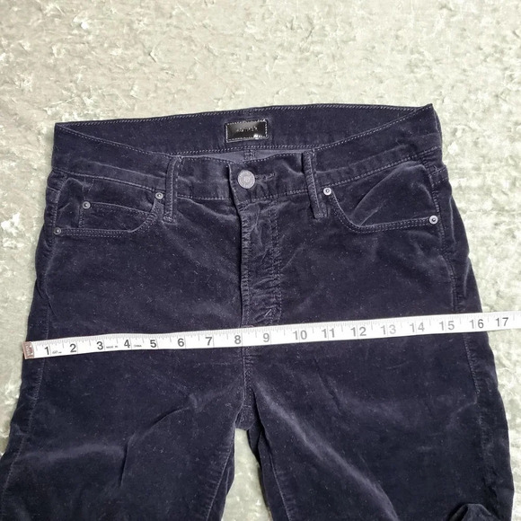 Mother The Charmer Black Velvet Pants - Picture 3 of 10